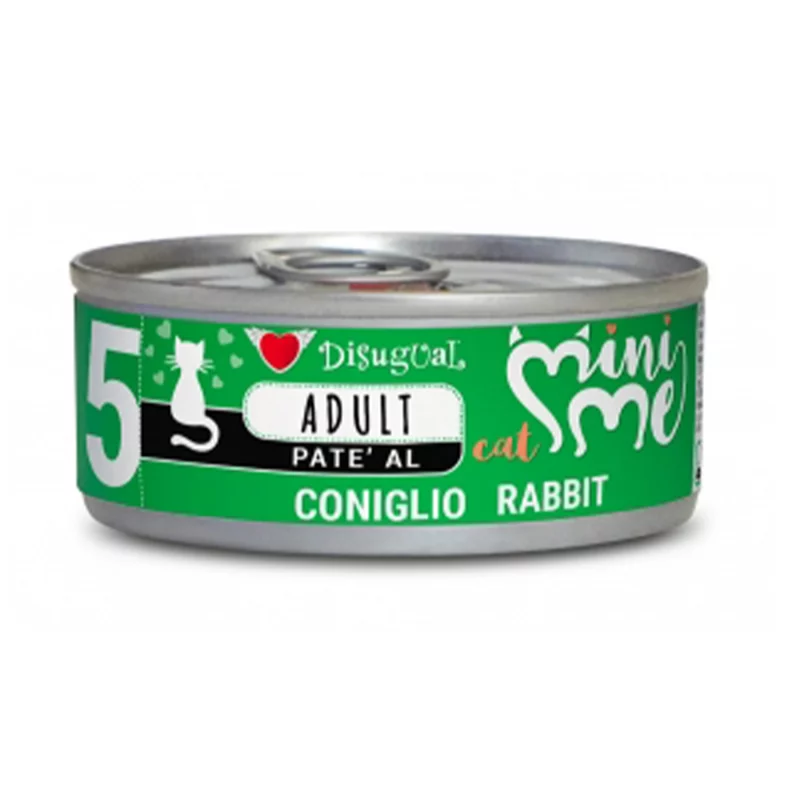Disugual Comida Húmeda Paté de Conejo para Gatos Adultos