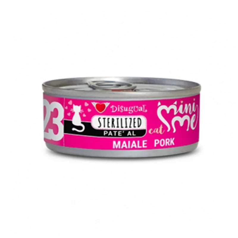 Disugual Comida Húmeda Paté de Cerdo para Gatos Esterilizados