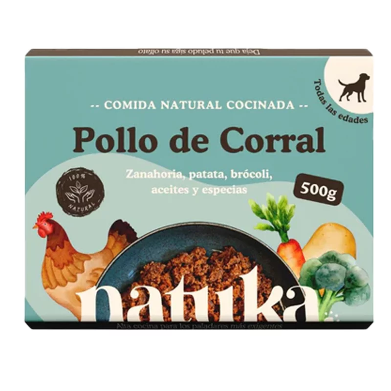 Menú Cocinado Natuka de pollo de corral