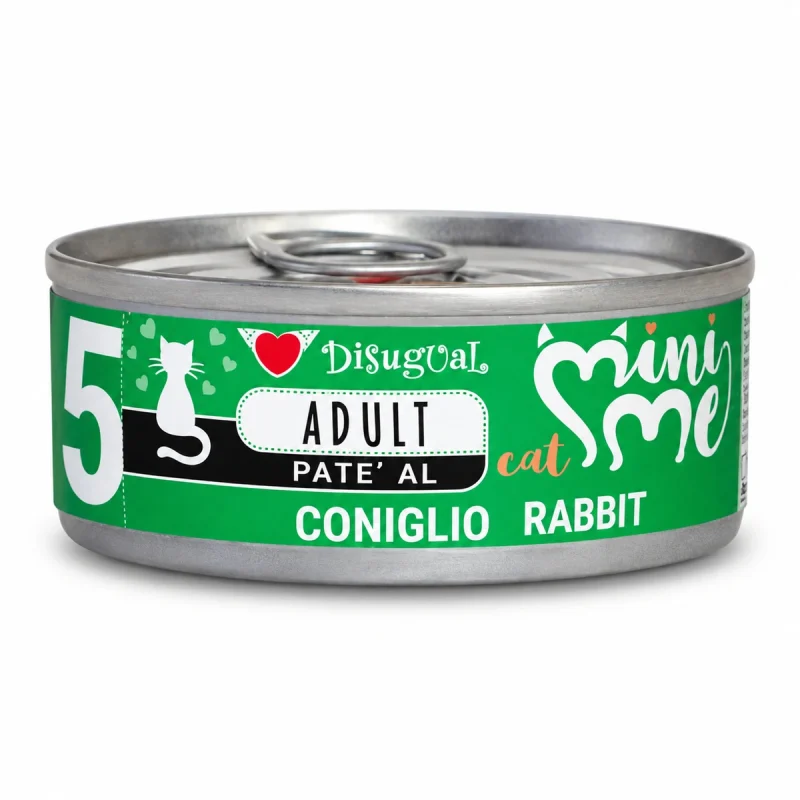 Lata Gato Disugual Adulto Conejo (Coniglio) 85g