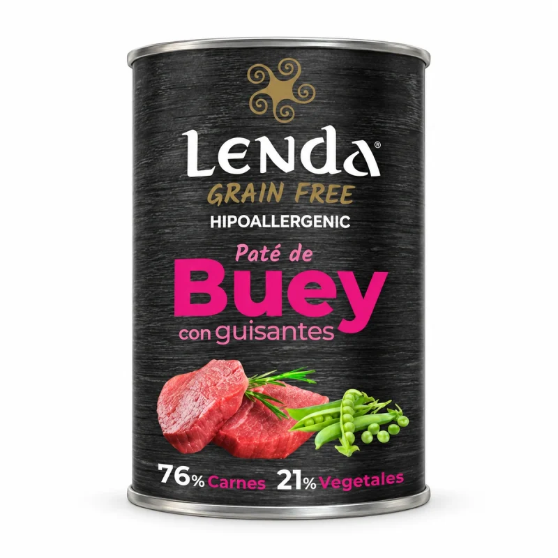 Lata Perro Lenda Adulto Buey 400g