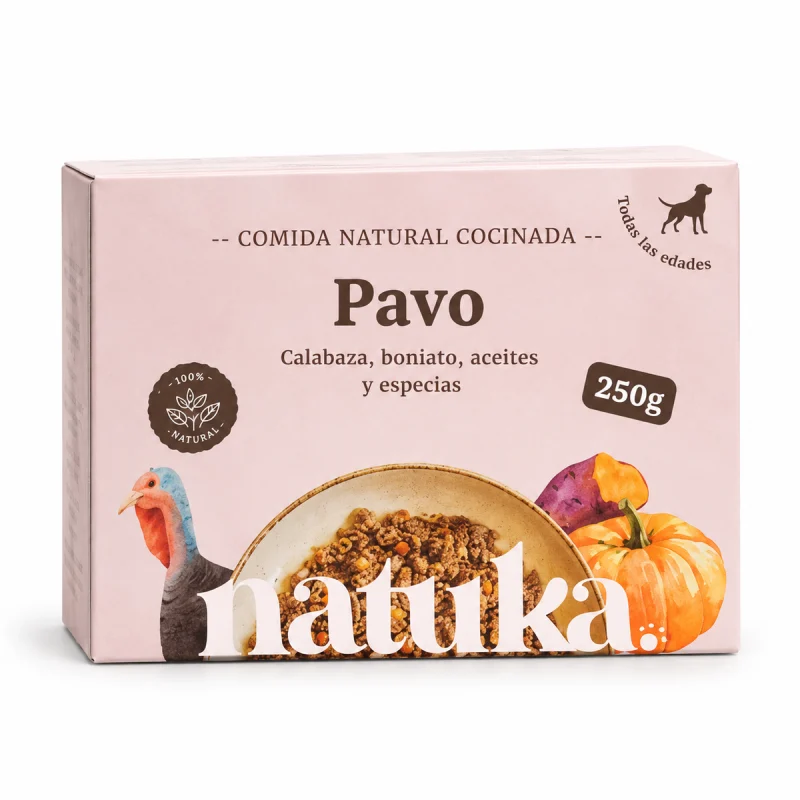 Natuka Perro Pavo (Menú Cocinado) 250g