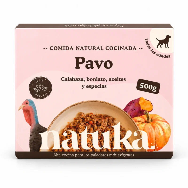 Natuka Perro Pavo (Menú Cocinado) 500g