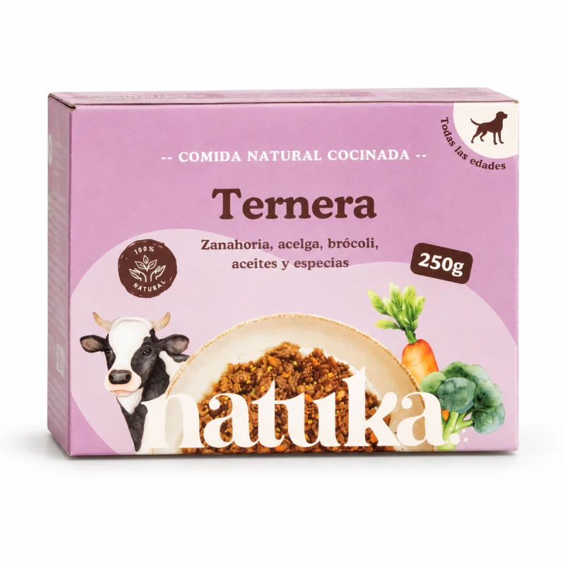 Natuka Perro Ternera (Menú Cocinado) 250g