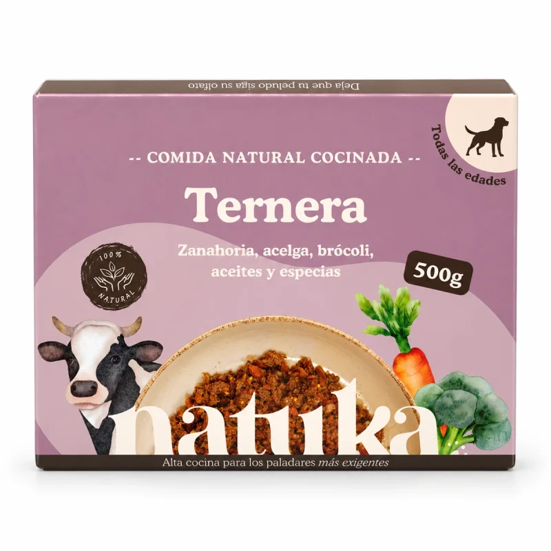 Natuka Perro Ternera (Menú Cocinado) 500g