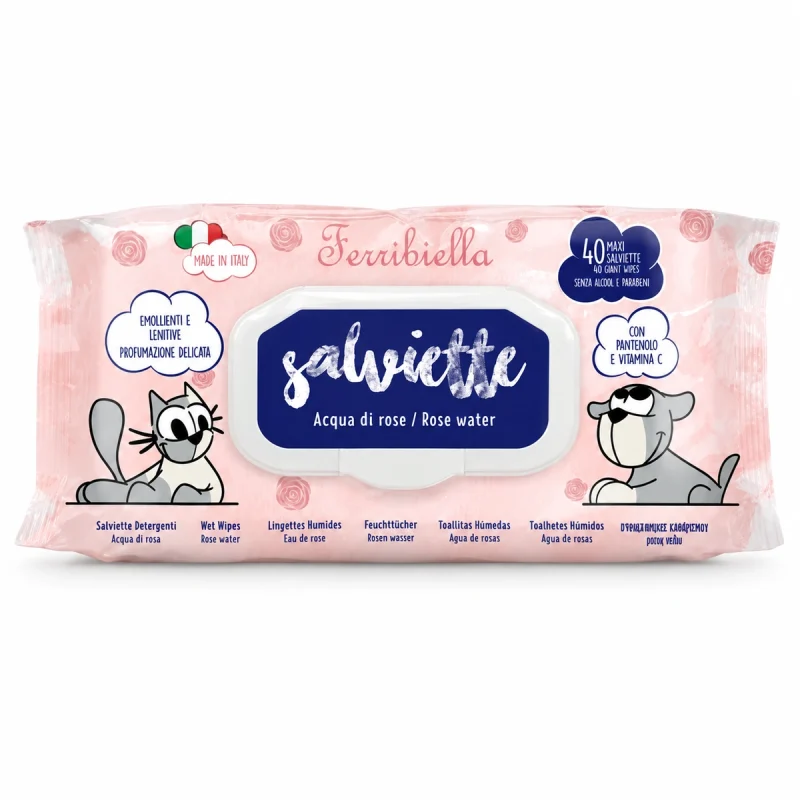 Toallitas Ferribella Agua de Rosas 40ud