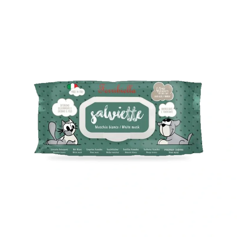 Toallitas Ferribella Musgo Blanco Azmicle 40ud