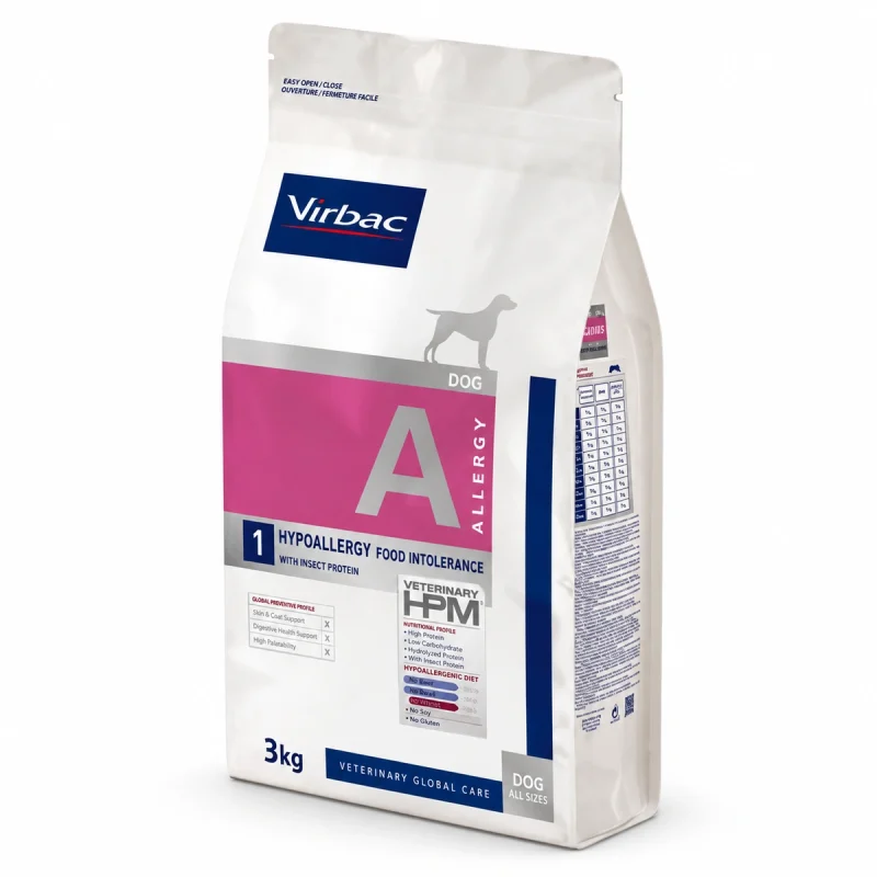 Virbac Dieta HPM Perro - A1 Hypoallergenic 3 kg