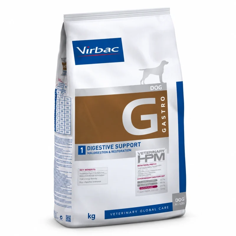 Virbac Dieta HPM Perro - G1 Digestive Support 12 kg