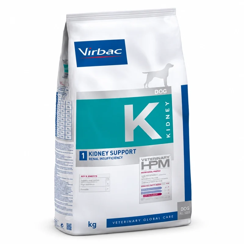 Virbac Dieta HPM Perro - K Kidney Support 12 kg