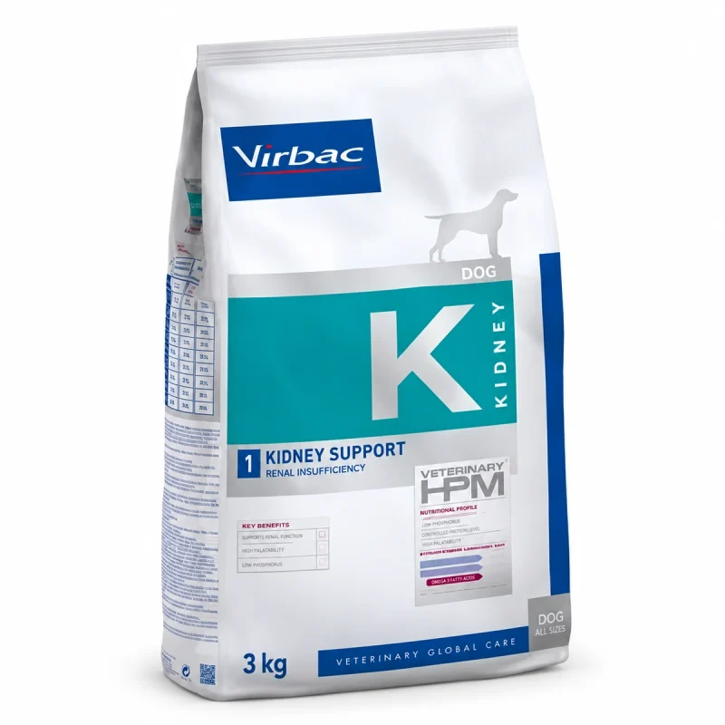 Virbac Dieta HPM Perro - K Kidney Support 3 kg