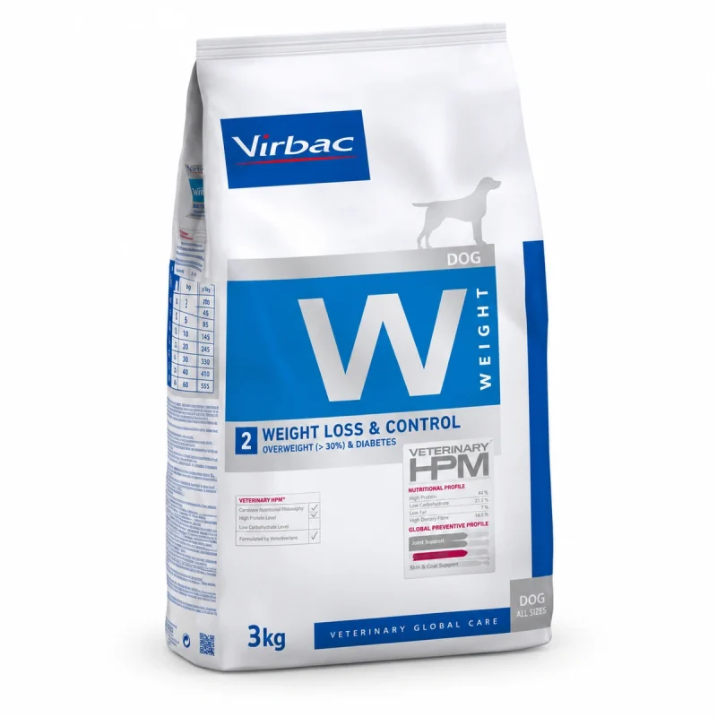 Virbac Dieta HPM Perro - W2 Weight Loss - Control 3 kg